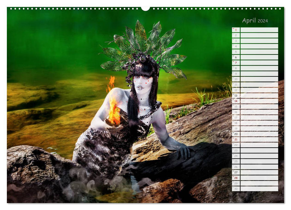 Bezaubernde Harmonie - Beautyfotografie phantastischer Welten (CALVENDO Premium Wandkalender 2024)