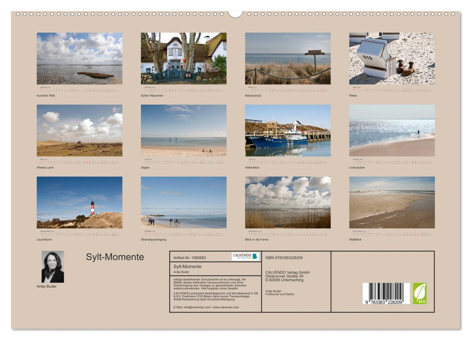 Sylt moments (CALVENDO Premium wall calendar 2024) 
