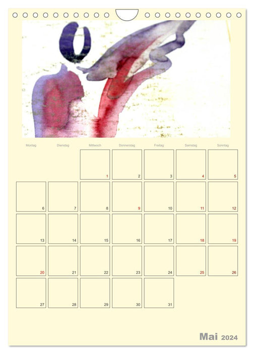 AN ANGEL ACCOMPANYS YOU (CALVENDO wall calendar 2024) 
