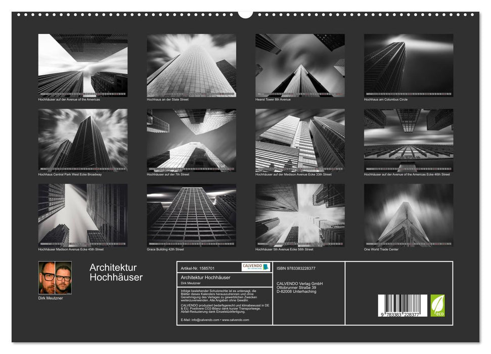 Architektur Hochhäuser (CALVENDO Premium Wandkalender 2024)