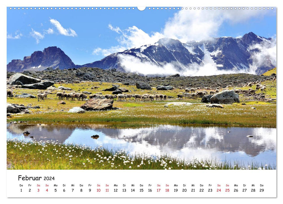 French Alps - Route des Grandes Alpes (CALVENDO wall calendar 2024) 