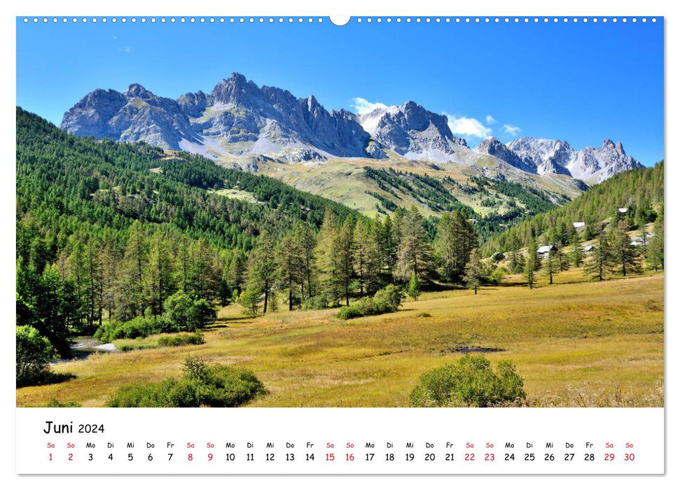 Französische Alpen - Route des Grandes Alpes (CALVENDO Wandkalender 2024)