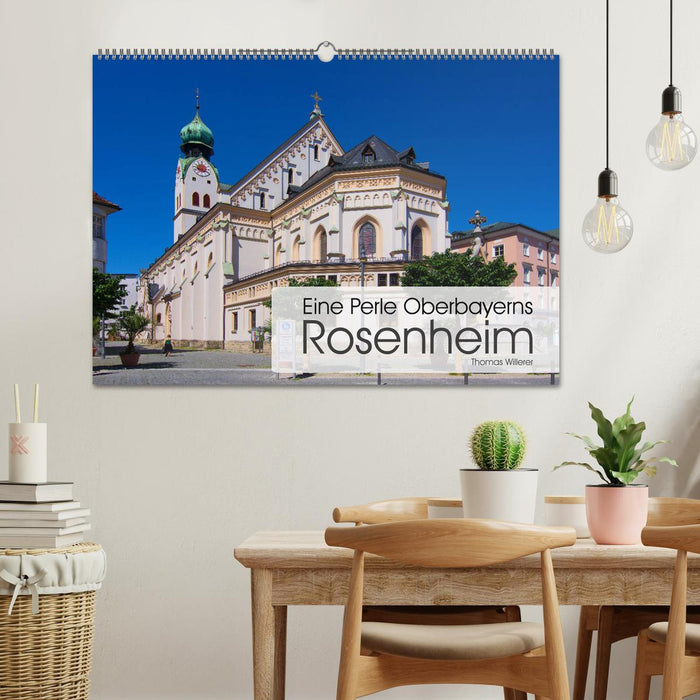 Une perle de Haute-Bavière - Rosenheim (calendrier mural CALVENDO 2024) 