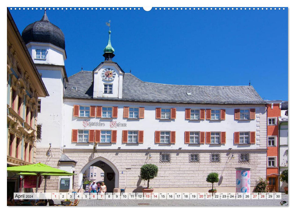 Eine Perle Oberbayerns - Rosenheim (CALVENDO Wandkalender 2024)