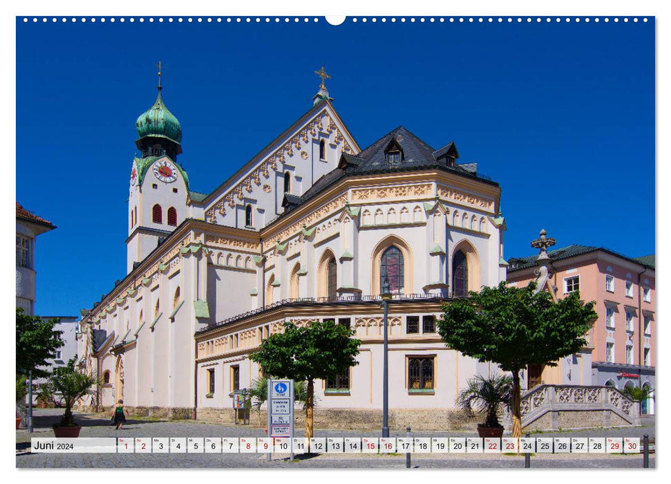 A pearl of Upper Bavaria - Rosenheim (CALVENDO wall calendar 2024) 