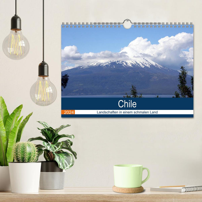 Chili - Paysages dans un pays étroit (Calendrier mural CALVENDO 2024) 