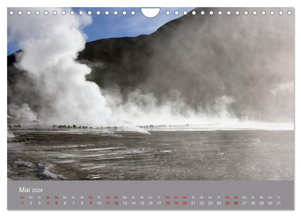 Chile - Landscapes in a narrow country (CALVENDO wall calendar 2024) 