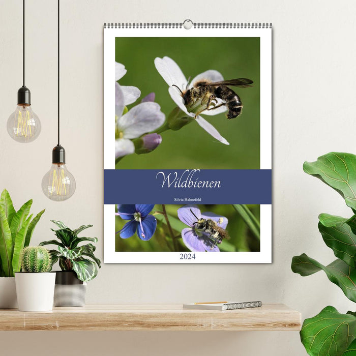 Agenda abeille sauvage 2024 (Calendrier mural CALVENDO 2024) 