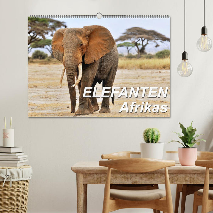 Éléphants d'Afrique (Calendrier mural CALVENDO 2024) 