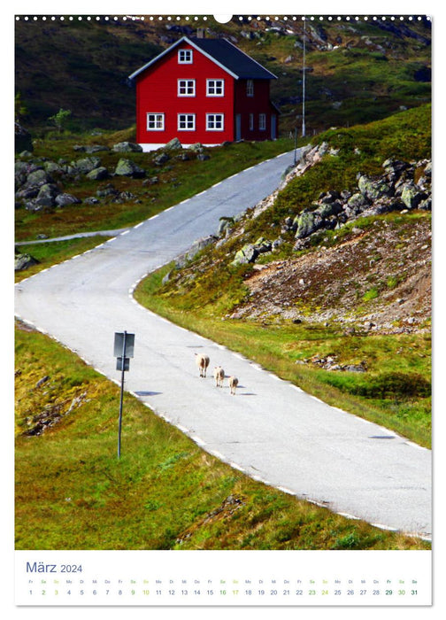 Norwegen - Unterwegs im Fjordland (CALVENDO Wandkalender 2024)