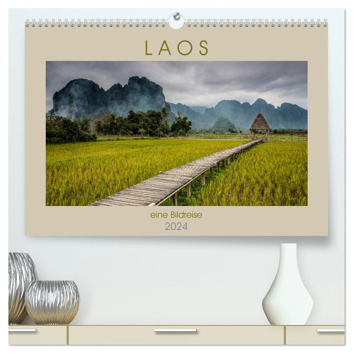 Laos - un voyage en images (Calendrier mural CALVENDO Premium 2024) 