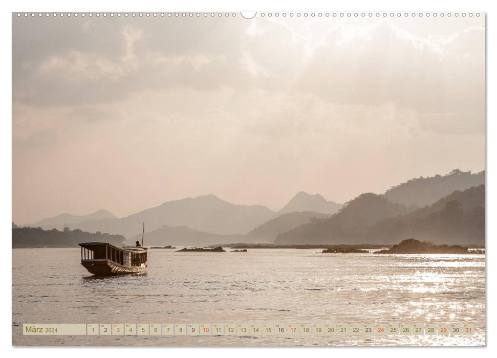 Laos - un voyage en images (Calendrier mural CALVENDO Premium 2024) 