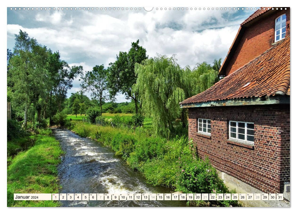 Rotenburg - The colorful city on the Wümme (CALVENDO Premium Wall Calendar 2024) 