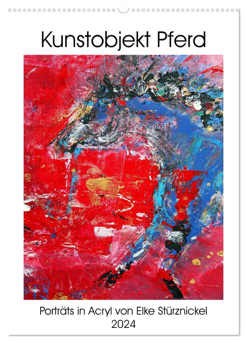 Art object horse (CALVENDO wall calendar 2024) 