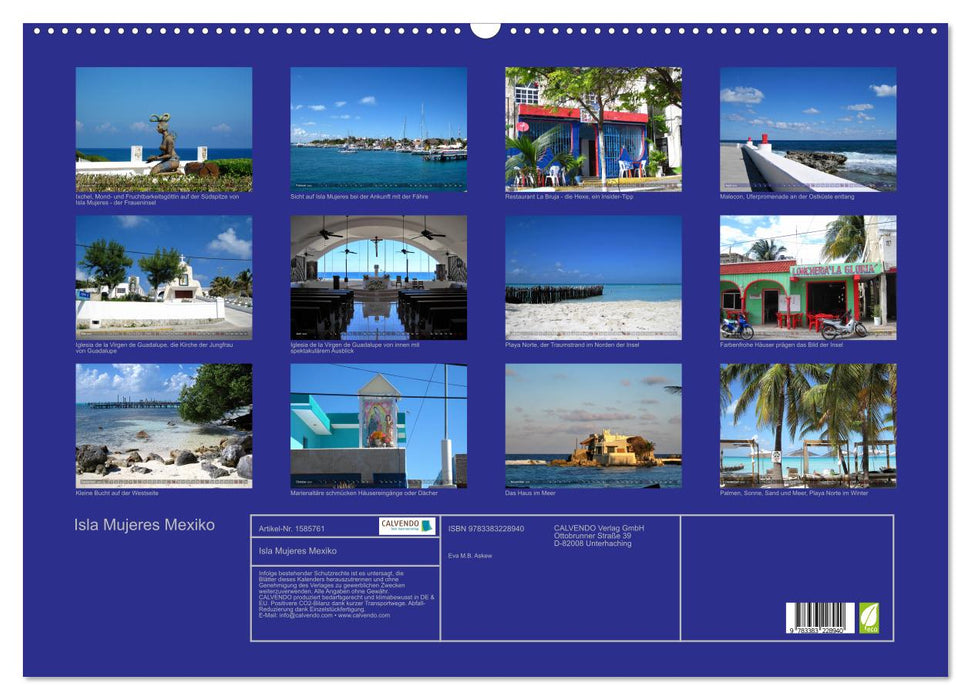 Isla Mujeres Mexiko (CALVENDO Wandkalender 2024)