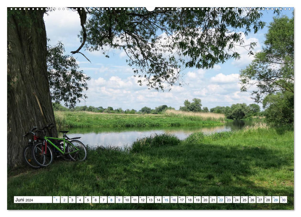 A summer in Havelland - walk along the Havel cycle path (CALVENDO Premium wall calendar 2024) 