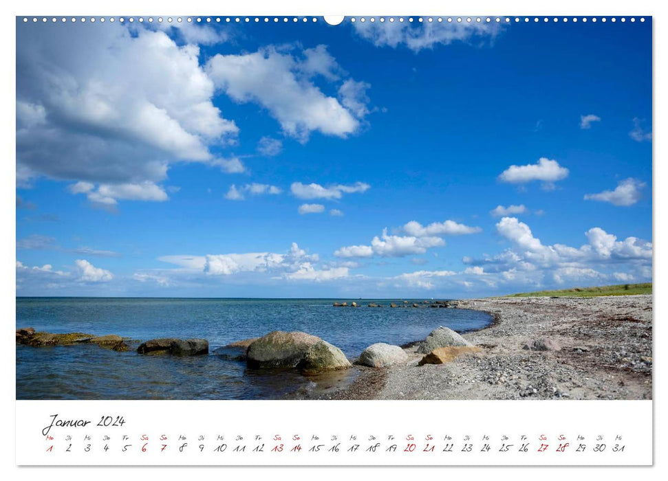 Maasholm - the fishing town on the Schlei and Baltic Sea (CALVENDO wall calendar 2024) 