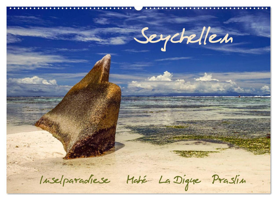 Seychellen - Inselparadiese Mahé La Digue Praslin (CALVENDO Wandkalender 2024)