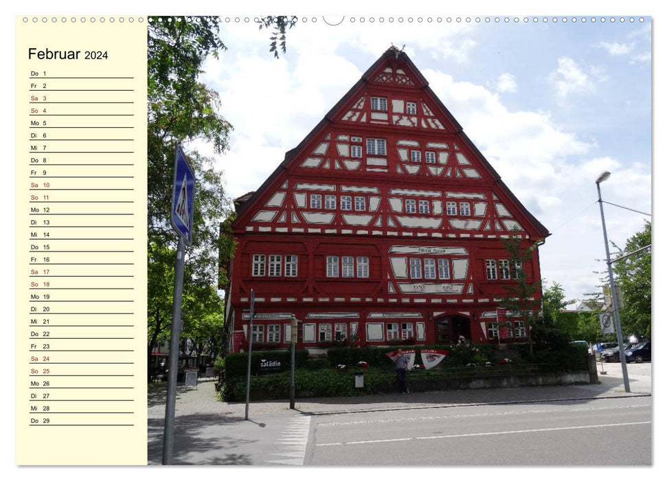 City stroll through Kirchheim unter Teck (CALVENDO wall calendar 2024) 