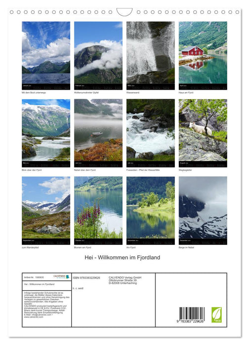 Hey - Welcome to Fiordland (CALVENDO wall calendar 2024) 