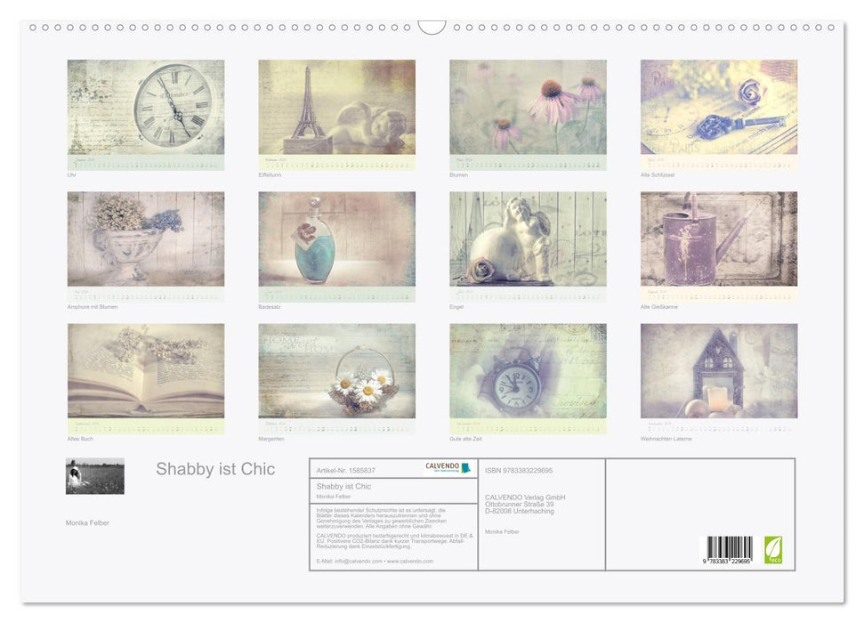 Shabby is chic (CALVENDO wall calendar 2024) 