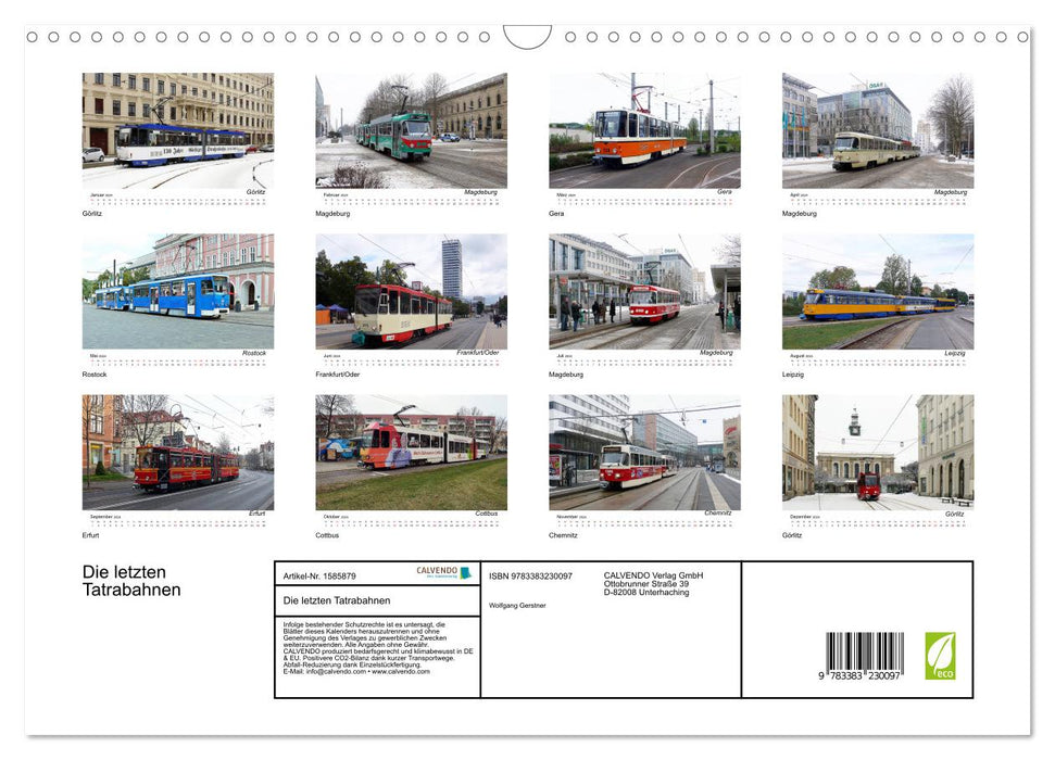 Die letzten Tatrabahnen (CALVENDO Wandkalender 2024)