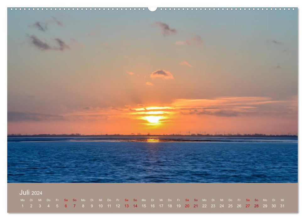 Wilhelmshaven - Sonne, Küste und Meer (CALVENDO Premium Wandkalender 2024)