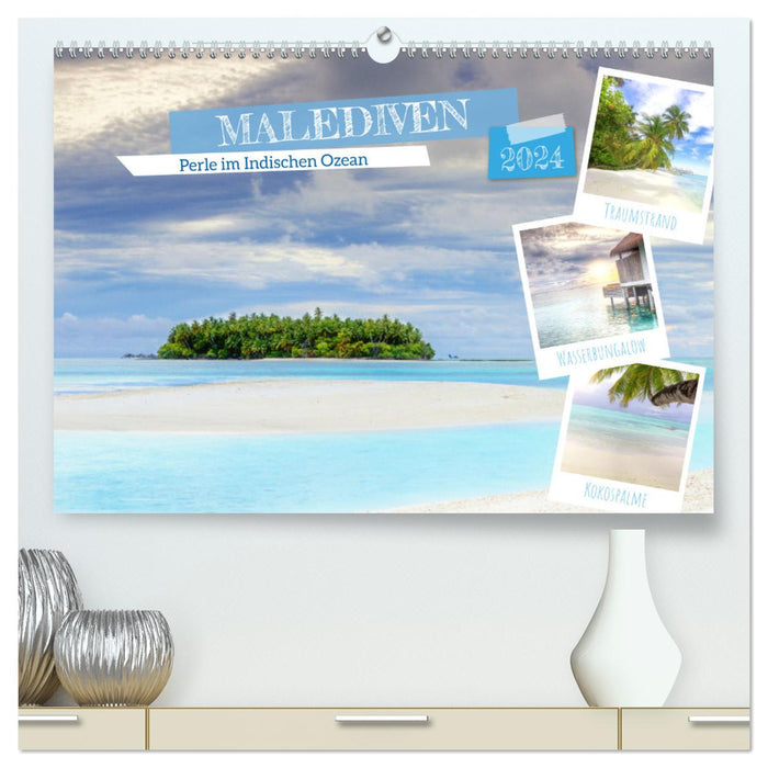 Maldives, pearl in the Indian Ocean (CALVENDO Premium Wall Calendar 2024) 