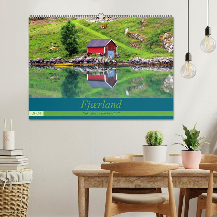 Fjærland - La ville du livre de Norvège (calendrier mural CALVENDO 2024) 