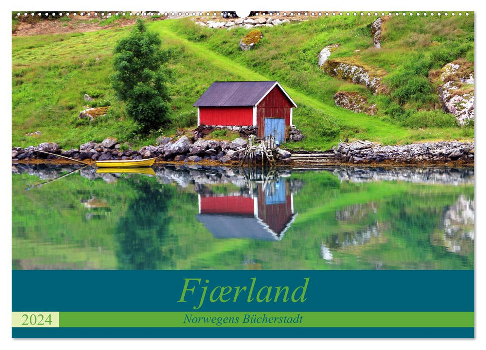 Fjærland - La ville du livre de Norvège (calendrier mural CALVENDO 2024) 