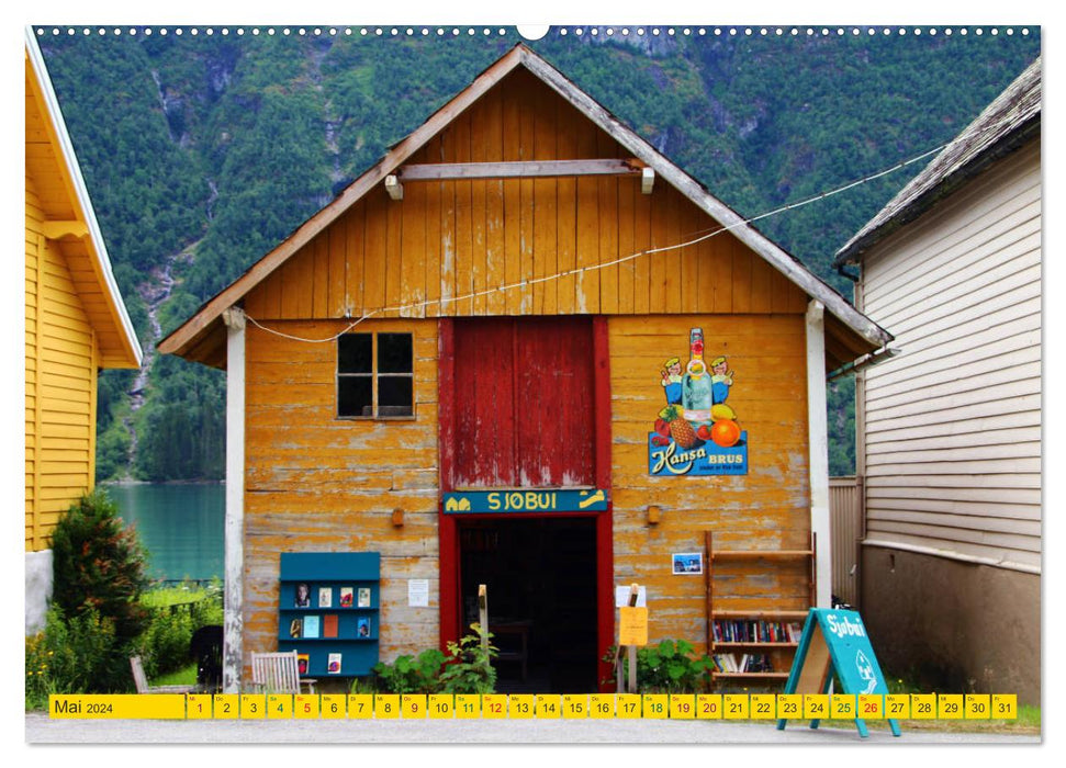 Fjærland - Norway's book city (CALVENDO wall calendar 2024) 