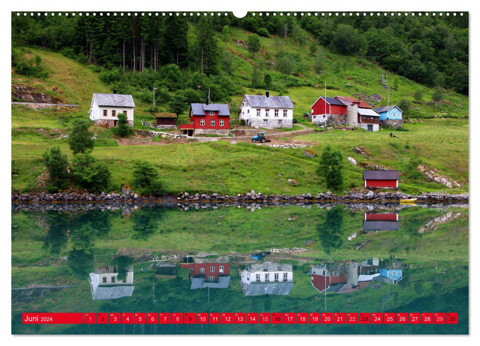 Fjærland - Norway's book city (CALVENDO wall calendar 2024) 