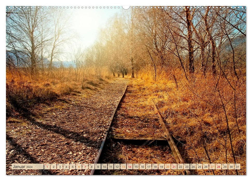 Endless expanse - rails (CALVENDO wall calendar 2024) 