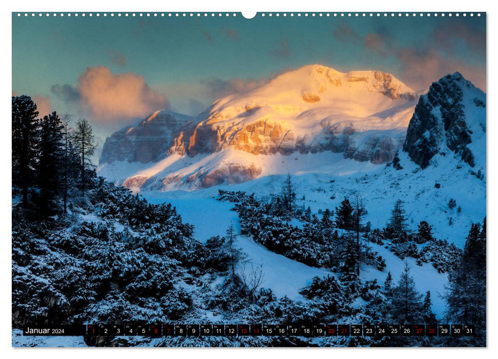 Groupe Selle. Dolomites (Calendrier mural CALVENDO 2024) 