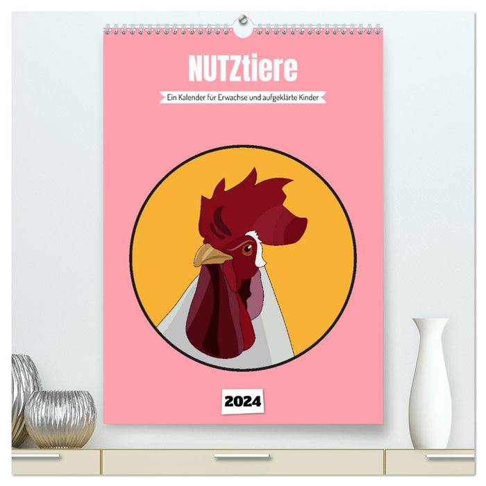 NUTZtiere, Ein Kalender für Erwachsene und aufgeklärte Kinder (CALVENDO Premium Wandkalender 2024)