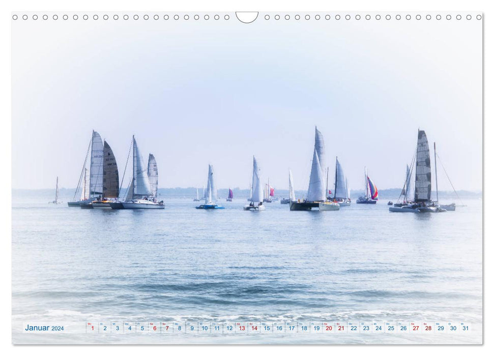 Sailing Away - Impressionen von Ostsee, Nordsee und Mittelmeer (CALVENDO Wandkalender 2024)