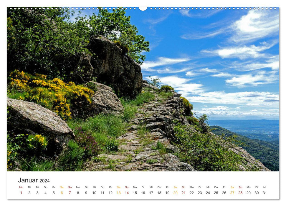 In the south of France - Ardèche, La Baume and Sevennen (CALVENDO Premium Wall Calendar 2024) 