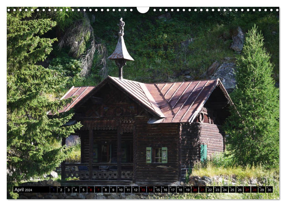 Sulden - Village de montagne du Tyrol du Sud au pied de l'Ortler (Calendrier mural CALVENDO 2024) 