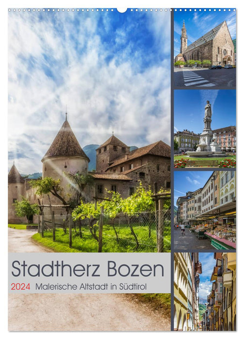 Stadtherz BOZEN (CALVENDO Wandkalender 2024)