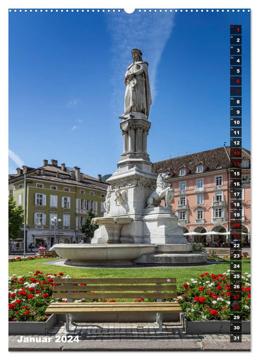 Coeur de ville BOZEN (Calendrier mural CALVENDO 2024) 