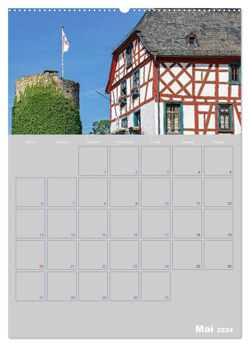 ELTVILLE – ville du vin, du vin mousseux et de la rose sur le Rhin (calendrier mural CALVENDO 2024) 