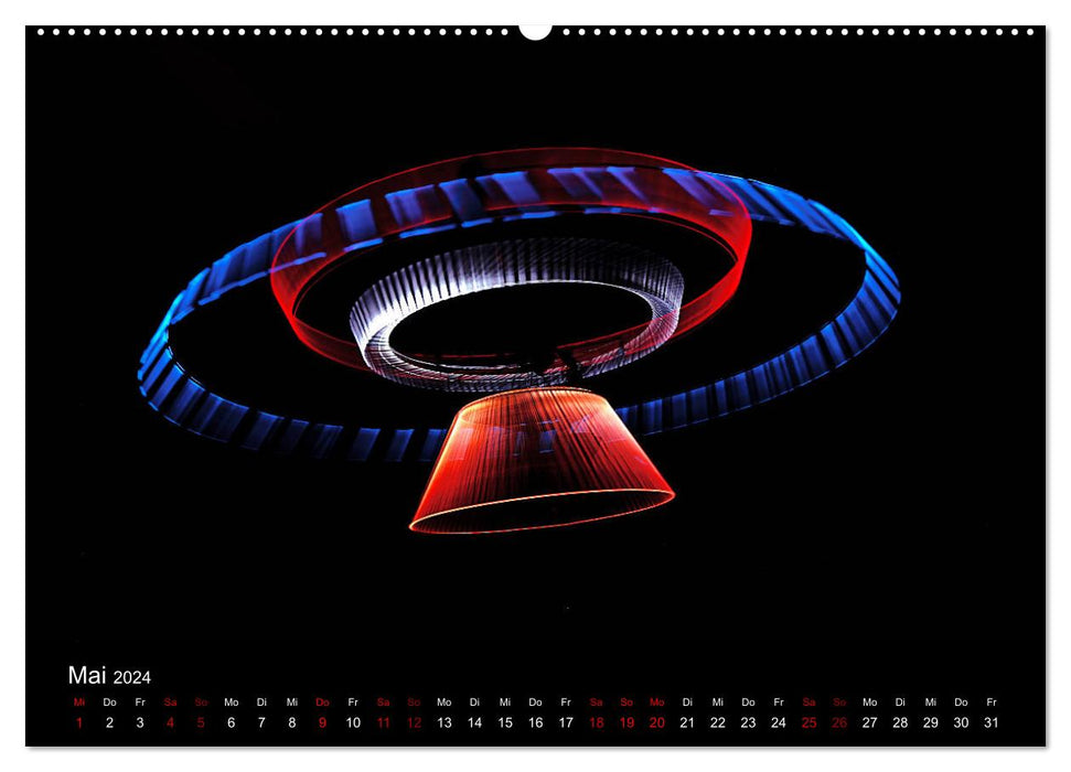 LIGHTPAINTING - painting with light (CALVENDO wall calendar 2024) 