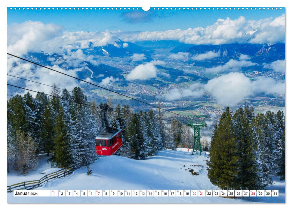 Reise nach Tirol - Die kleinen Dörfer bei Innsbruck (CALVENDO Premium Wandkalender 2024)