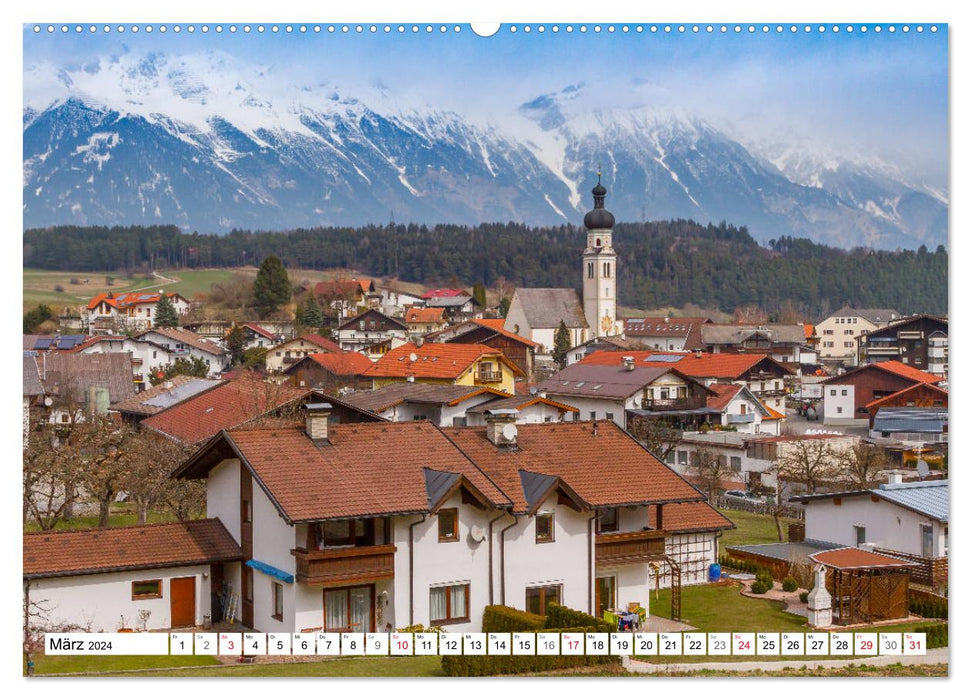 Voyage au Tyrol - Les petits villages près d'Innsbruck (Calendrier mural CALVENDO Premium 2024) 