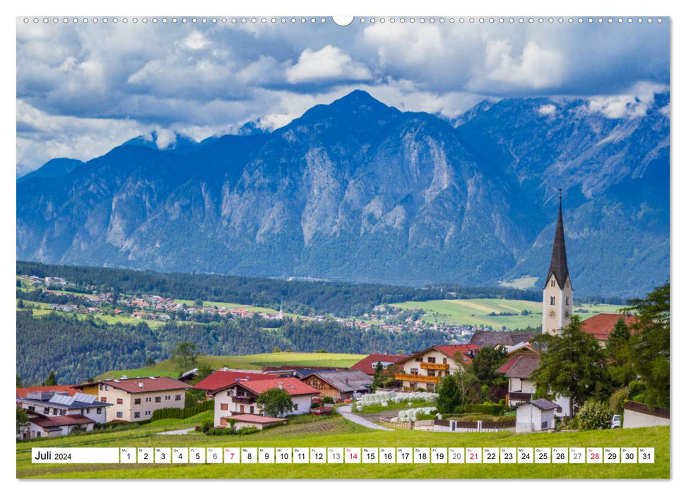 Voyage au Tyrol - Les petits villages près d'Innsbruck (Calendrier mural CALVENDO Premium 2024) 