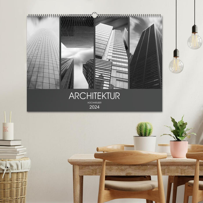 Architecture des immeubles de grande hauteur (calendrier mural CALVENDO 2024) 