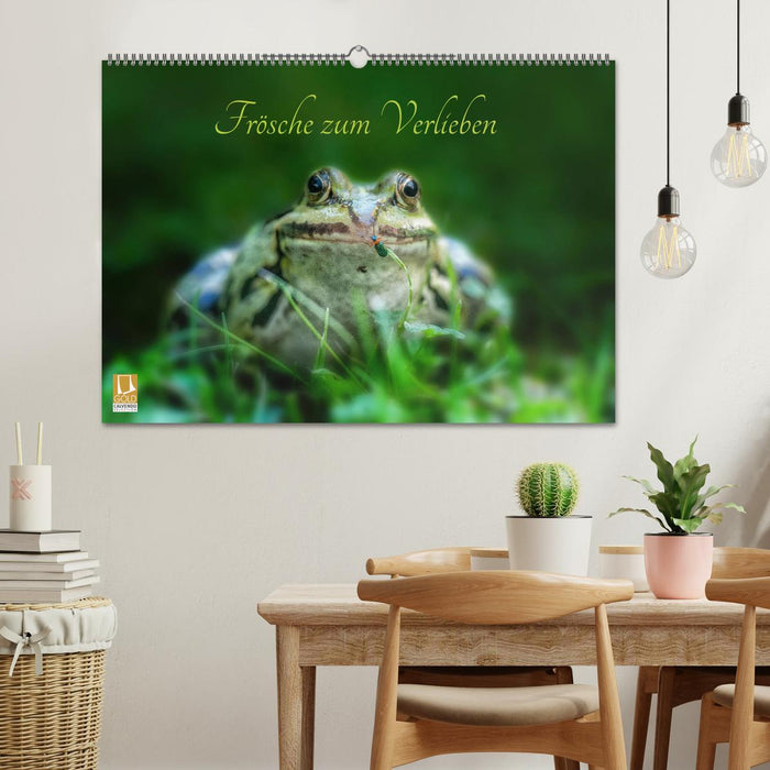 Des grenouilles dont on peut tomber amoureux (Calendrier mural CALVENDO 2024) 