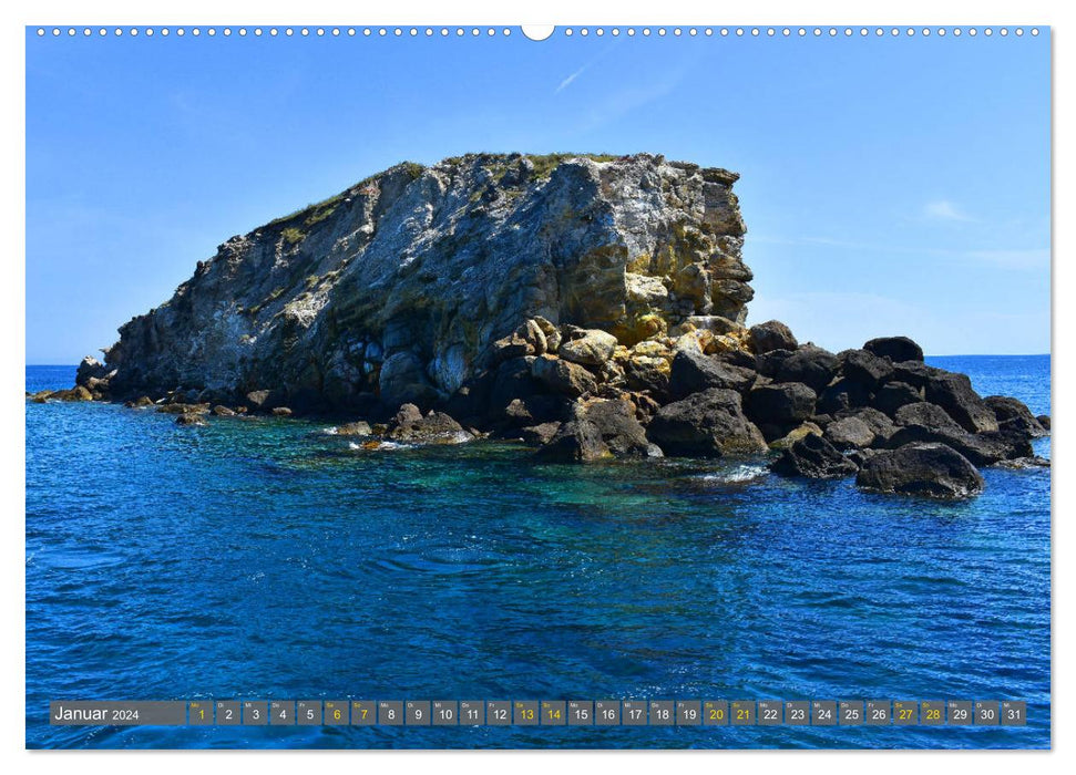 The Aeolian Archipelago - Islands born from the volcano (CALVENDO Premium Wall Calendar 2024) 
