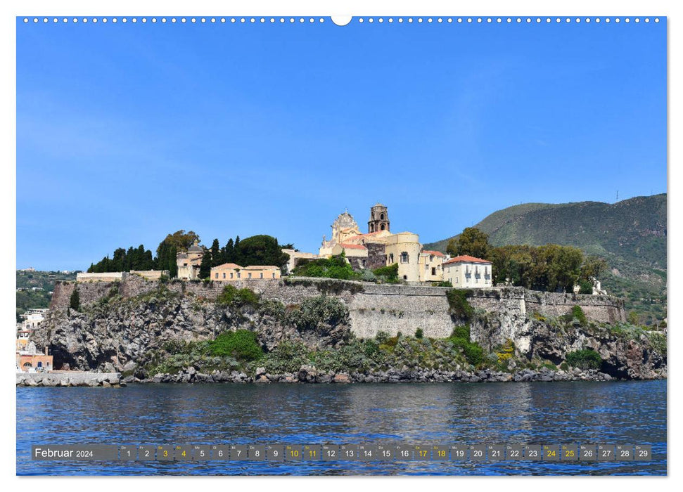 The Aeolian Archipelago - Islands born from the volcano (CALVENDO Premium Wall Calendar 2024) 