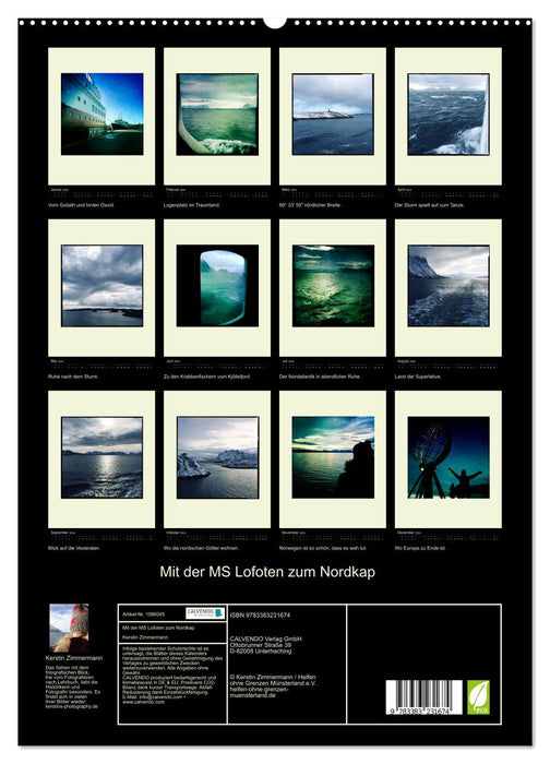 Mit der MS Lofoten zum Nordkap (CALVENDO Premium Wandkalender 2024)